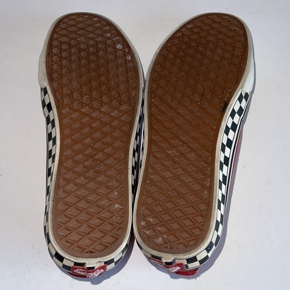 Vans SK8 Hi Decon Red And White Skater Sneakers - Picture 6 of 10